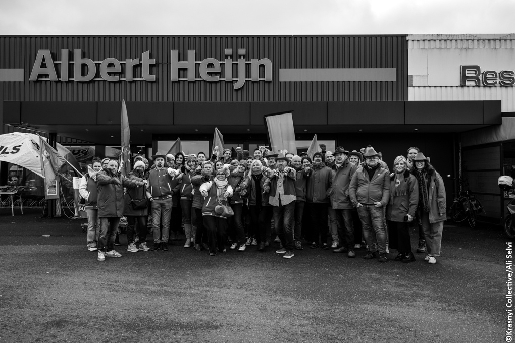 Piquet de grève en Belgique Novembre